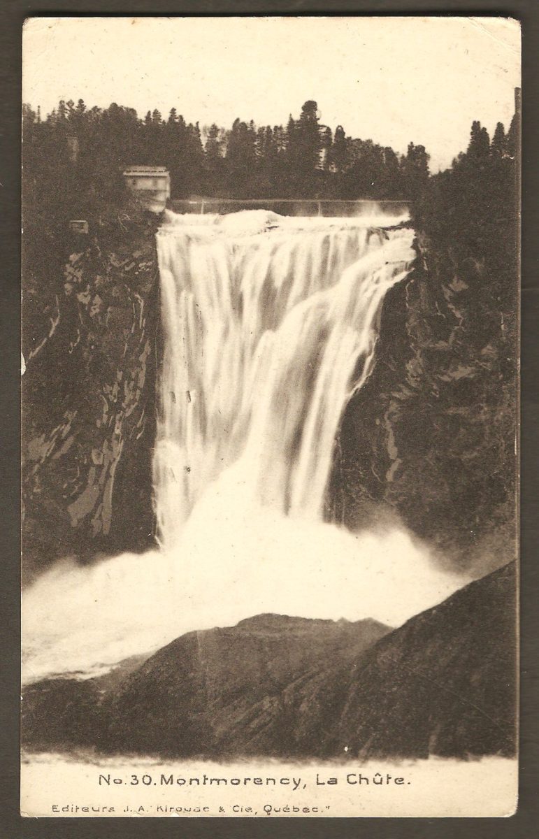 Une carte postale de J. A. Kirouac & Cie, Québec, postée de Montréal, en 1910.